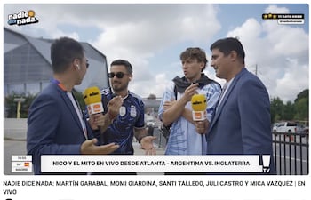 El "crossover" del año: Dani Chung, Nico Occhiato, Marcos Giles y Ariel Marecos en Atlanta.