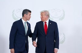 Peña y Trump en Egipto