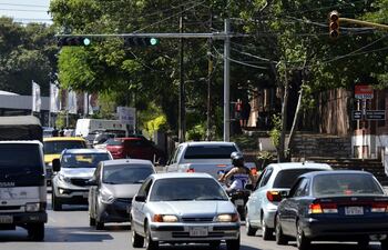 Imagen ilustrativa del tránsito congestionado.