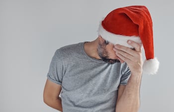 Depresión festiva, imagen ilustrativa.