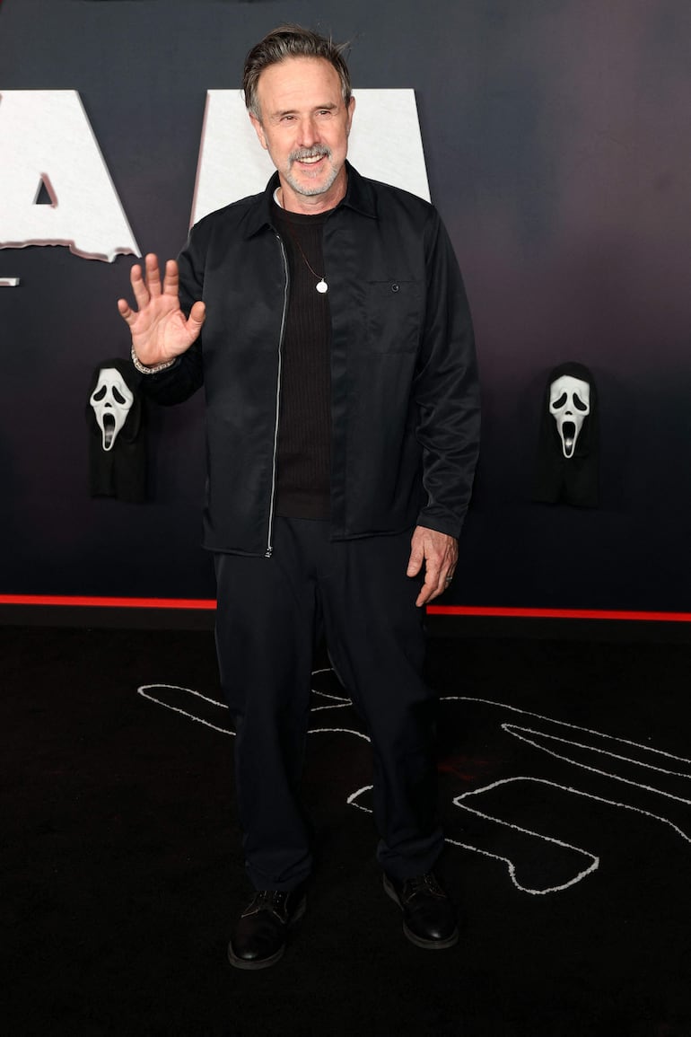 David Arquette, presente en el estreno mundial de "Scream 7". (Frazer Harrison/Getty Images/AFP)
