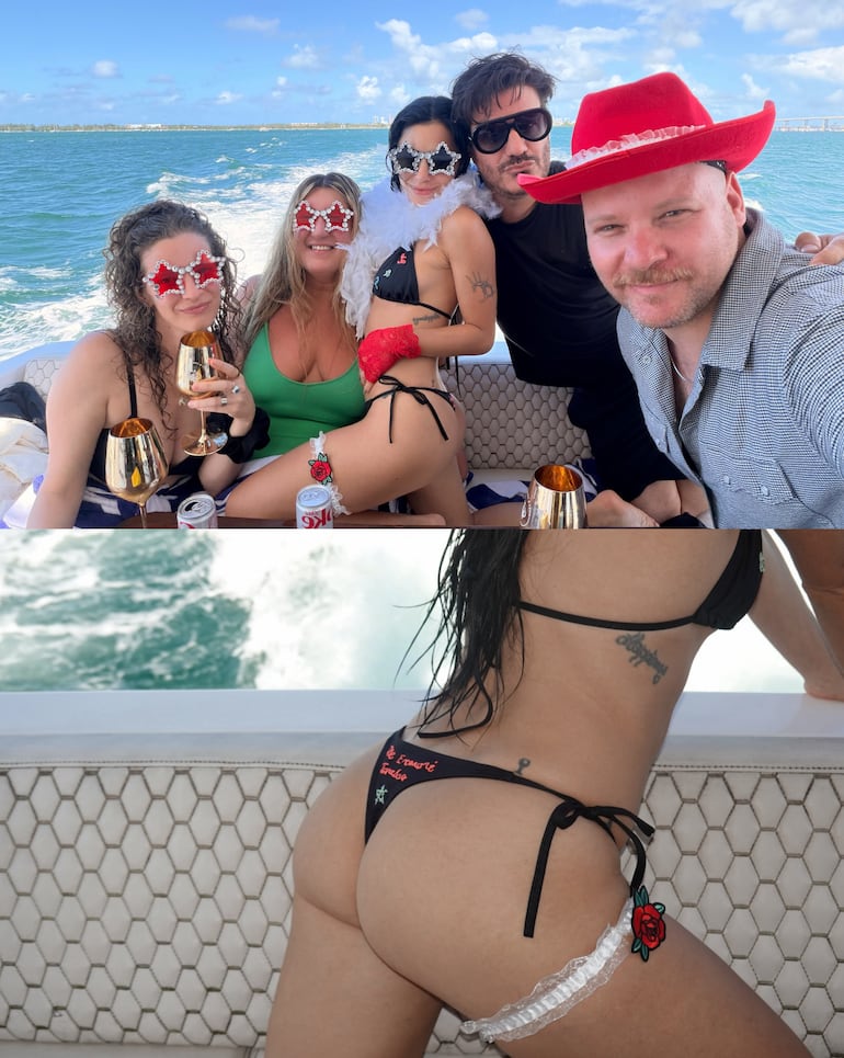 Lali Espósito lució un bikini que tenía grabada la frase: "Me enamoré, taradas". (Instagram/Lali Espósito)