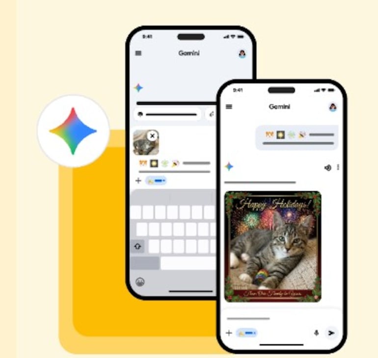 Creación de imágenes navideñas con Google Gemini.
