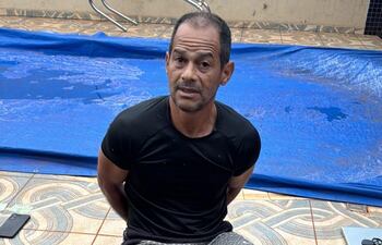 José Lucelio Fernandes Santos, detenido.