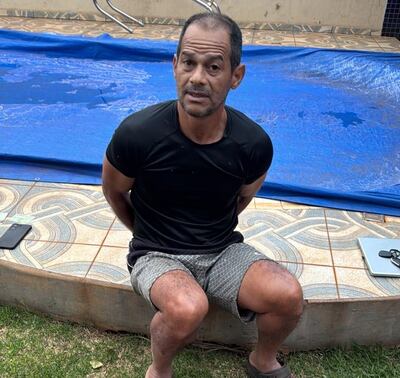 José Lucelio Fernandes Santos, detenido.