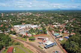 Vista aérea de Villarrica.