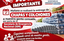 Aviso informativo de la SEN con estrategia de proselitismo político para Darío Sainger, en formato gráfico con colores rojos y blancos.