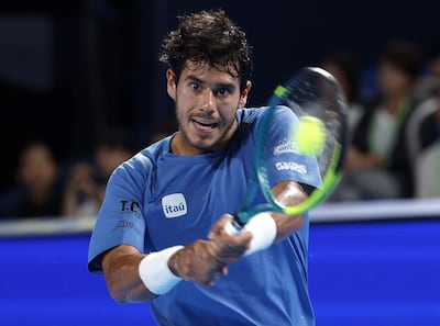 TOKYO (Japan), 01/10/2026.- Adolfo Daniel Vallejo of Paraguay in action against Rafael Jodar of Spain during his round of 32 match of the Japan Open tennis tournament at Ariake Colosseum in Tokyo, Japan, 01 October 2026. Vallejo won the match. (Tenis, Japón, España, Tokio) EFE/EPA/FRANCK ROBICHON