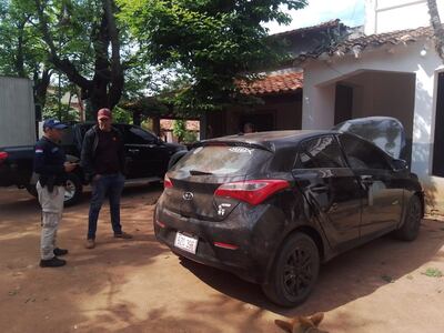 El auto incautado por la Dirección de Automotores Regional Misiones.