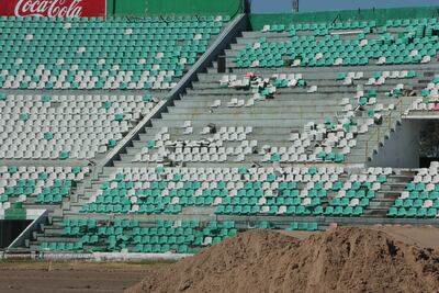 Los trabajos de remodelación del estadio Tahuichi Aguilera de Santa Cruz de la Sierra se realizan a pasos lentos.