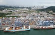 Puerto de Balboa, en la entrada por el Pacífico al Canal de Panamá.