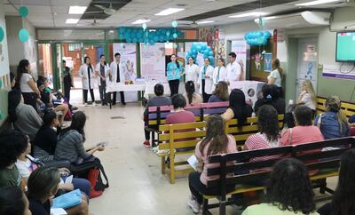 El Hospital de Clínicas realiza charlas permanentes con el objetivo de que las mujeres estén informadas sobre el cáncer de cuello uterino.