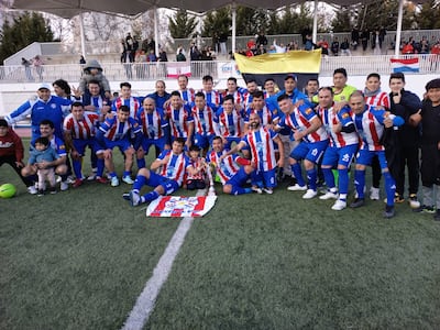 La gran muchachada de la selección paraguaya tricampeona del Mundialito de Integración Máster 40 en Madrid.