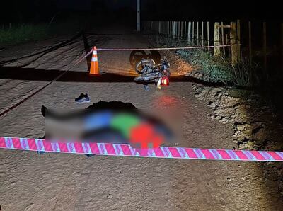 El cuerpo sin vida fue encontrado en un camino terraplenado a unos 25 kilómetros de la Ruta PY02.
