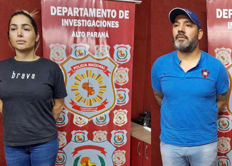 Irma "Menchi" Vergara y Alexis Vidal González Zárate cayeron presos el 15 de marzo de 2022, en Ciudad del Este, y hoy afrontan juicio por el caso A Ultranza.