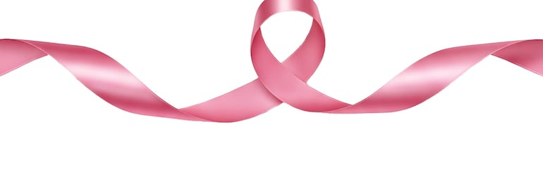 El lazo que identifica al Octubre rosa.
