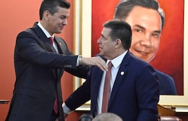 Santiago Peña y Horacio Cartes