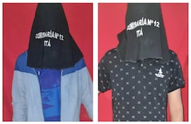 Jóvenes detenidos en Itá por transportar marihuana a bordo de una motocicleta.