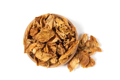 Chicharrones de piel de pollo.