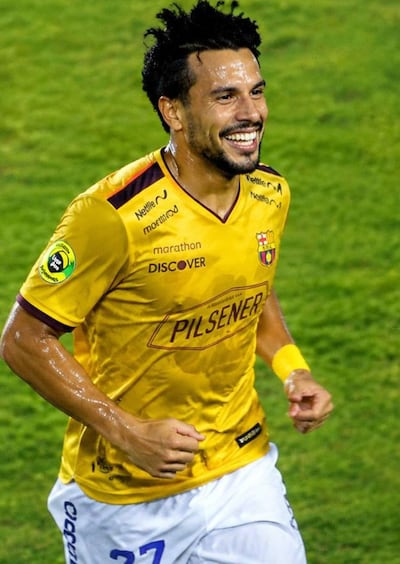 Cristian Javier Báez (36 años), futbolista paraguayo del Barcelona de Guayaquil.