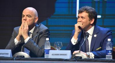 ¿Qué hay del supuesto malestar de Alejandro Domínguez con Infantino?, según saltó en Suiza.