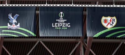 Crystal Palace y Rayo Vallecano disputan la final de la Conference League en el estadio Red Bull Arena, en Leipzig, Alemania.