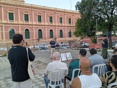 Homenaje a las víctimas y desaparecidos durante la dictadura de Alfredo Stroessner.