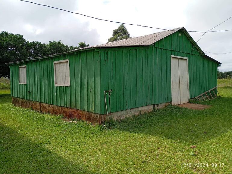 El ex local del oratorio utilizado para aula.