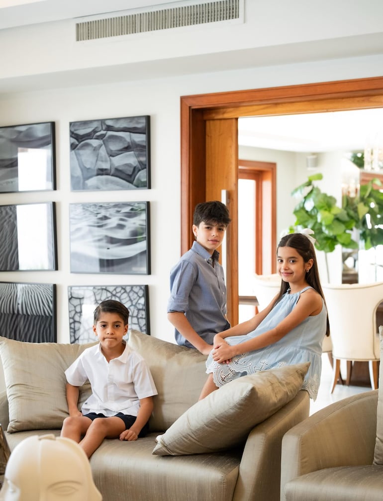 Los hermanitos Arias Codas: Didier, Bruna y Renzo. (Instagram/Tere Codas)