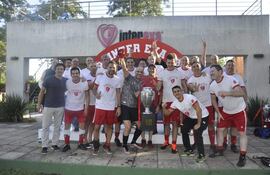 Equipo 92/93, tricampeón del Inter-Exa, en la categoría Máster.