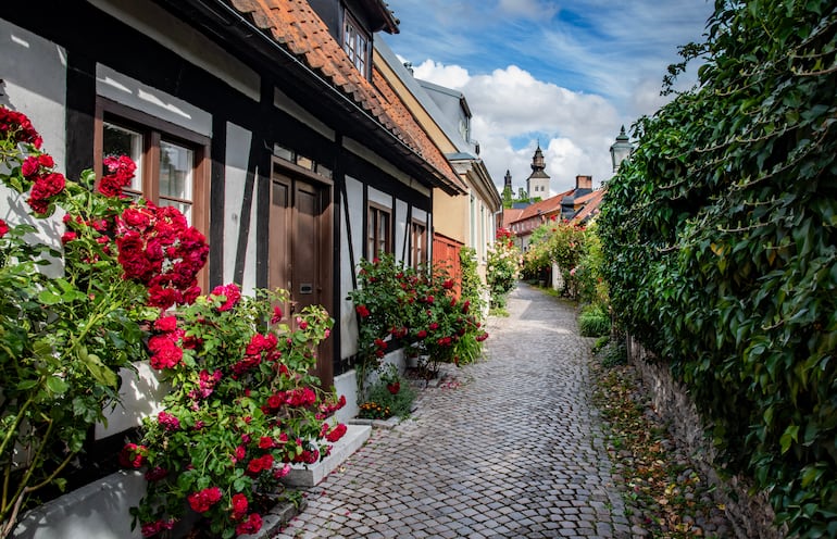 Casco histórico de Visby, Suecia.