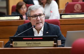 Rafael Filizzola (PDP), senador en el espacio de oradores de la Cámara de Senadores.