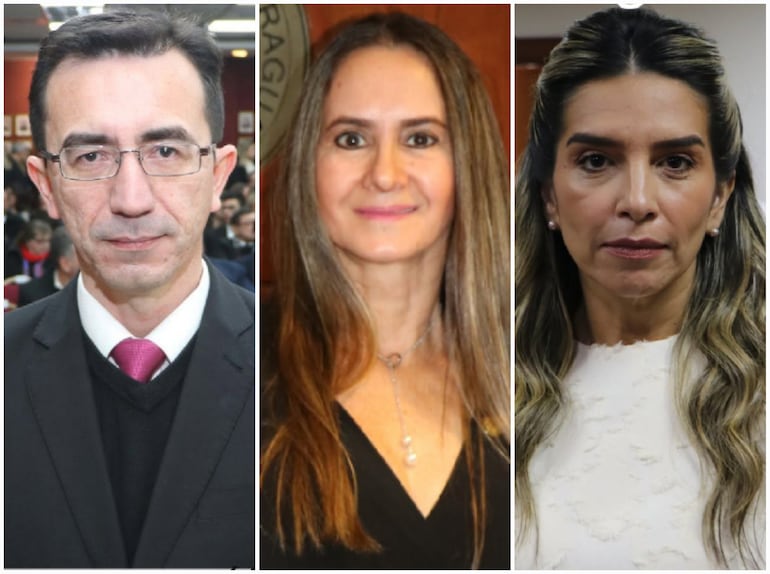 Modesto Núñez, Myriam y lorena rojas.