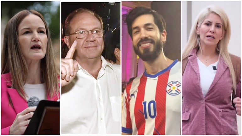 Soledad Núñez, Camilo Pérez, Rodrigo Franco y Arlene Aquino.