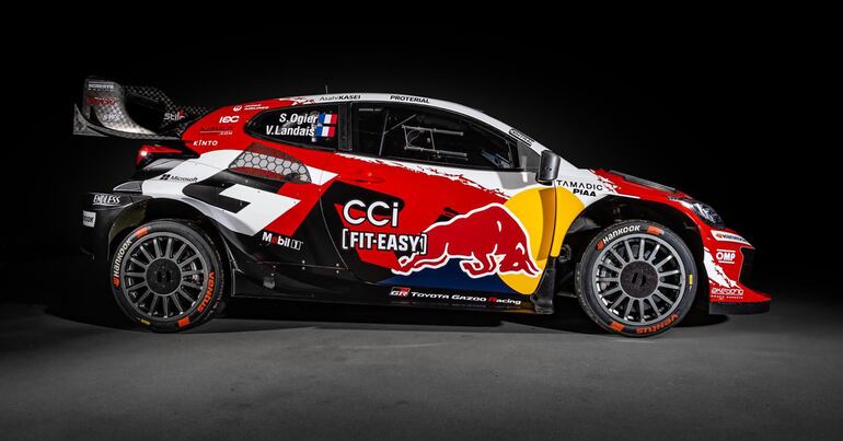 El GR Yaris de los campeones, Sébastien Ogier y Vincent Landais.