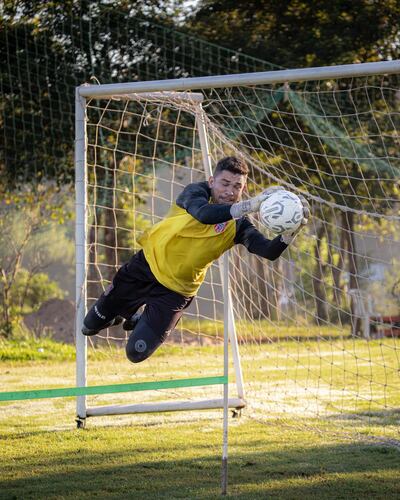 Gustavo Ariel Arévalos Jara (39 años), experimentado guardameta de General Caballero de Juan León Mallorquín.