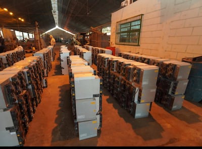 Se ordenó el comiso de 762 máquinas que eran utilizadas en la operación ilícita de criptominería.