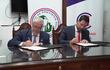 El presidente del Consejo de Administración del IPS, el Dr. Jorge Magno Brítez, y el vicerrector de la Universidad Central del Paraguay, Luis López Lafuente, firmaron un importante acuerdo.