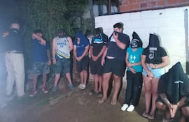 Caen ocho personas tras operativo antidrogas en Luque