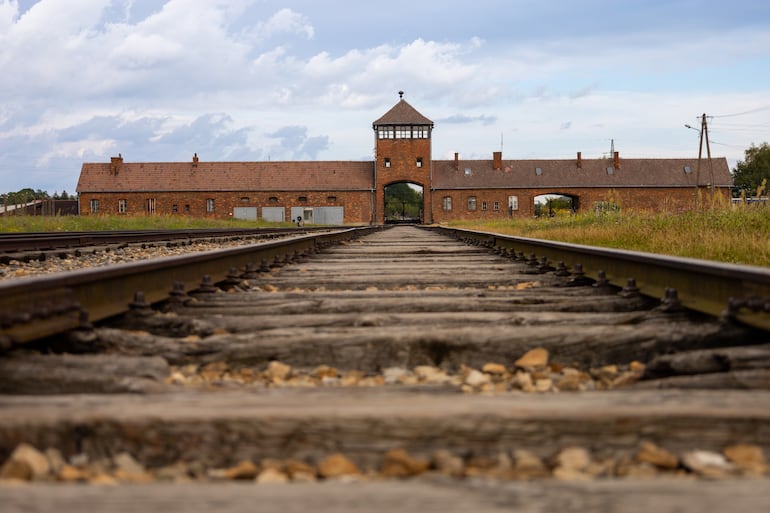 Museo del campo de concentración nazi de Auschwitz-Birkenau en Polonia. Prisión judía de Auschwitz Oswiecim en la Polonia ocupada durante la Segunda Guerra Mundial y el Holocausto.