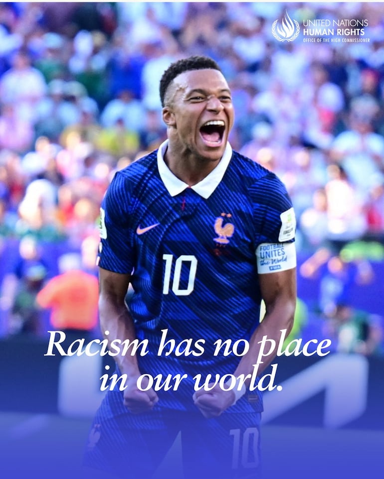 La ONU se posicionó para defender a Kylian Mbappé.