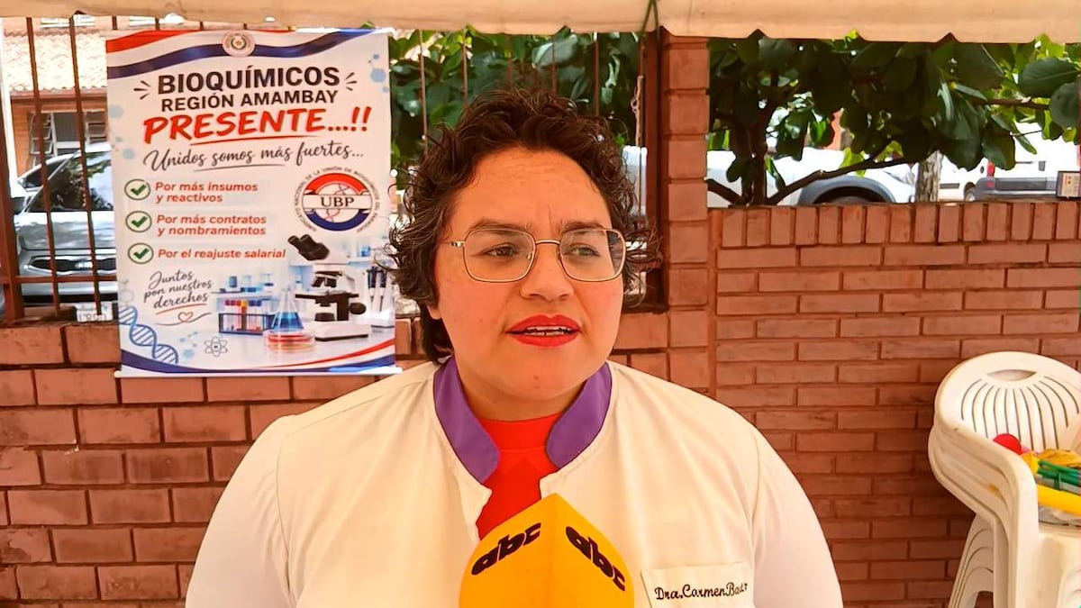 Piden más bioquímicos en Amambay y mejores condiciones laborales durante adhesión a huelga nacional