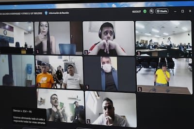 Walter Galindo y los demás acusados participaron de todo el juicio a través de medios telemáticos, desde sus lugares de reclusión.