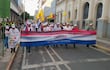 Caja fiscal protesta manifestación docentes Asunción