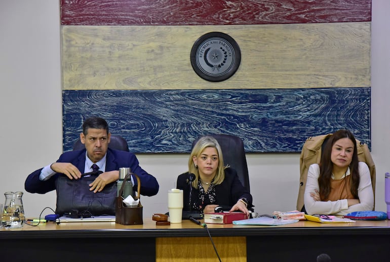 Juicio de Hernán Rivas en la sala 2, segundo  piso, torre norte del palacio de Justicia