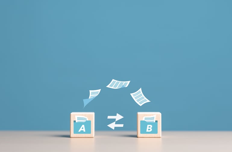 Concepto de Backup o copia de seguridad, imagen ilustrativa.