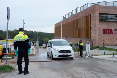 Vista  del Centro de Investigación en Sanidad Animal (IRTA-CReSA) de Bellaterra el pasado 4 de diciembre, institución que lleva casi dos décadas estudiando este agente patógeno y que está situada muy cerca de donde se detectó el brote. 
