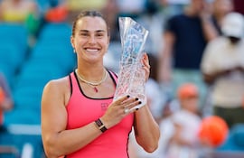 Aryna Sabalenka, bicampeona en Miami.