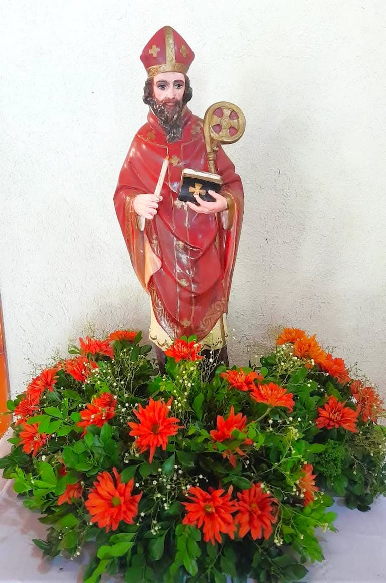 San Blas patrono de la compa&ntilde;&iacute;a Aguai'y de Carapegu&aacute;.