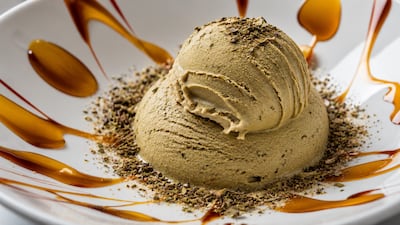 Helado de yerba mate.